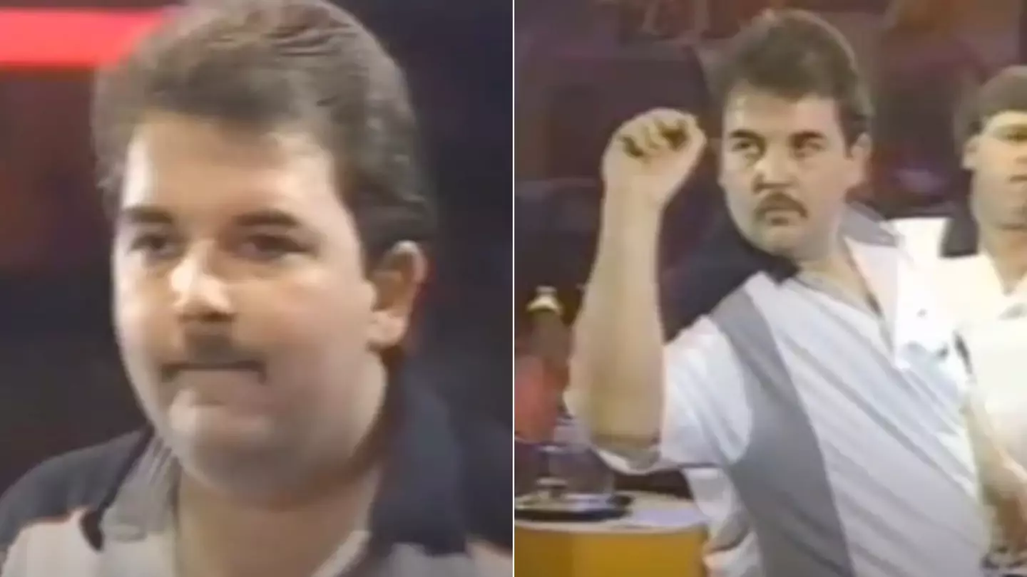 Phil Taylor hitting incredibly rare 240